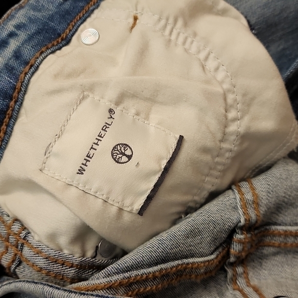 Whetherly Cooper Distressed High Waist Skinny Jeans in Medium Brienz - Picture 12 of 14